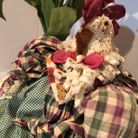 VINTAGE CAROL SUE Stuffed decorative chicken - Picture 4 of 6